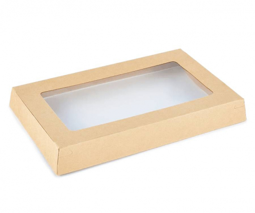 Крышка для контейнера OneClick 120×200мм бумажная с окном