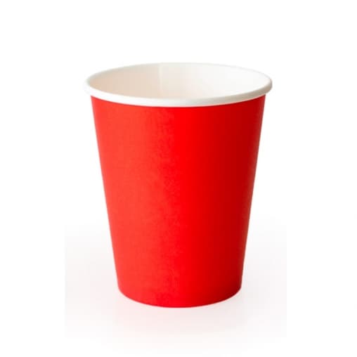 Бумажный стакан Красный d=80 250мл