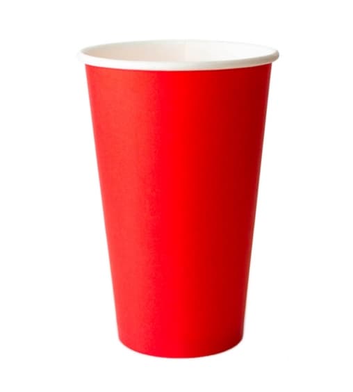Бумажный стакан Красный d=90 400 мл