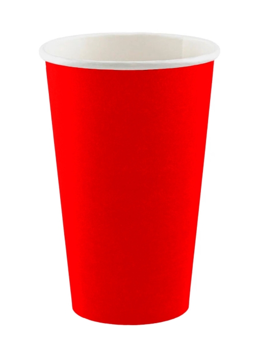 Бумажный стакан Красный d=90 500 мл