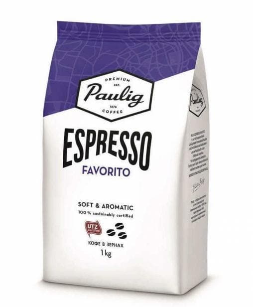 Кофе в зернах Paulig Espresso Favorito 1000 гр