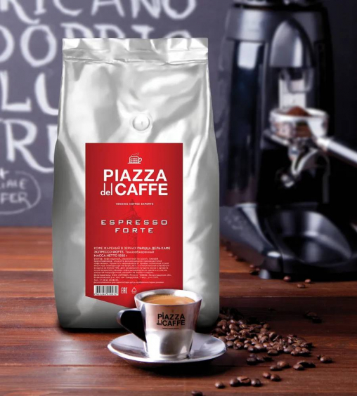 Кофе в зернах Piazza del Caffe Espresso Forte 1000 г