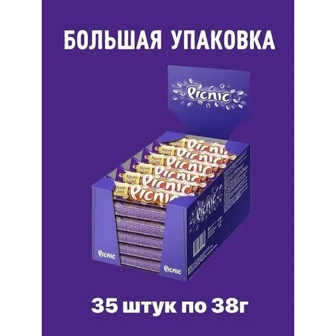 Батончик шоколадный Picnic арахис 38 г