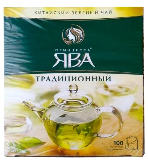Чай зелёный Принцесса ЯВА Традиционный 2 г × 100 пак.