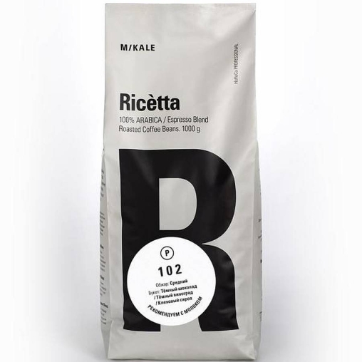 Кофе в зернах Ricetta arabica espresso blend Base Yellow 102 пакет 1000 г