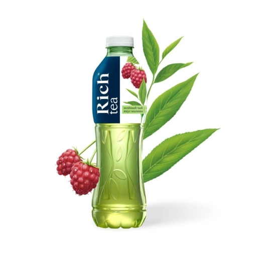 Rich Tea зеленый чай МАЛИНА 500 мл ПЭТ