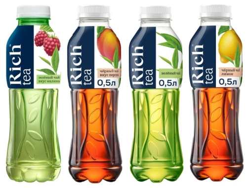 Rich Tea зеленый чай МАЛИНА 500 мл ПЭТ