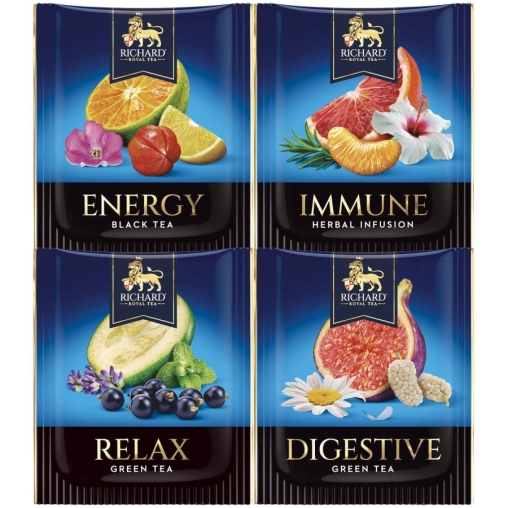 Чай Richard Royal WELLNESS Tea Collection ассорти 4 вида, 20 саше
