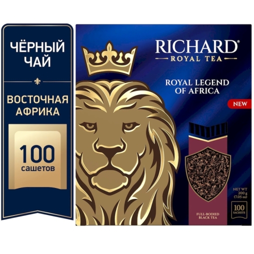 Чай черный Richard Royal LEGEND of AFRICA 100 саше × 2 г