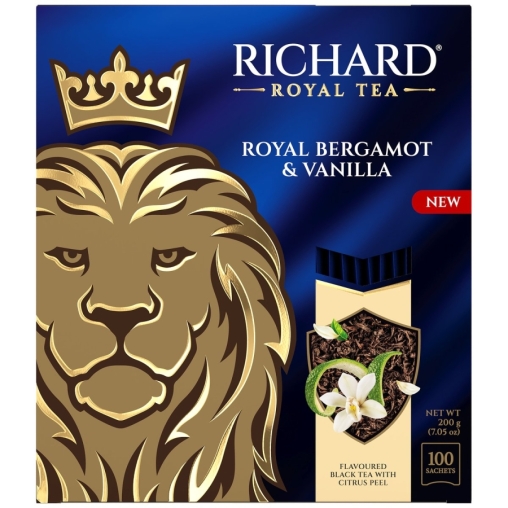 Чай черный Richard Royal Bergamot & Vanilla 100 саше × 2 г
