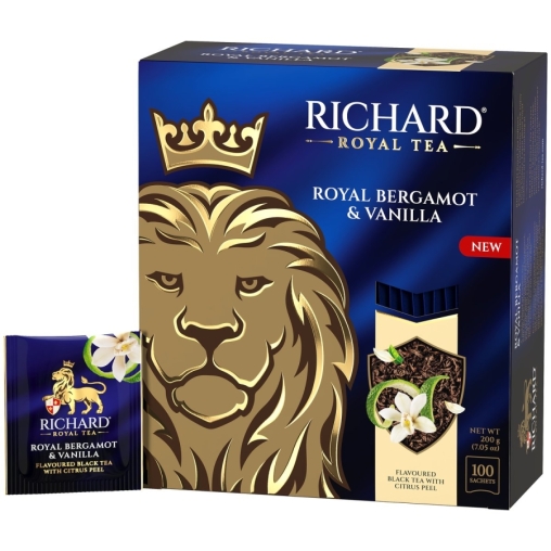 Чай черный Richard Royal Bergamot & Vanilla 100 саше × 2 г