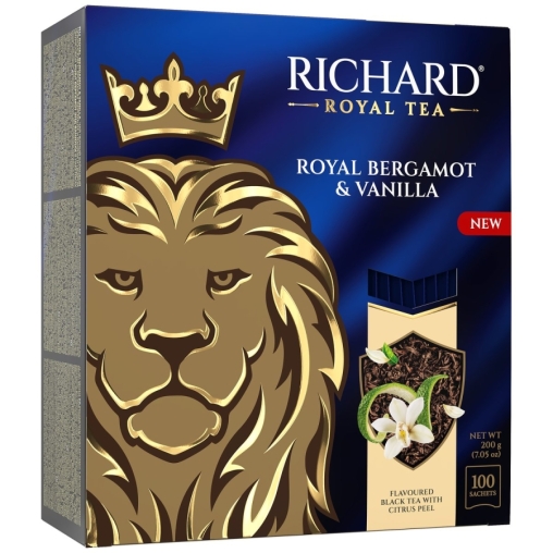 Чай черный Richard Royal Bergamot & Vanilla 100 саше × 2 г