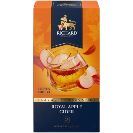 Чай Richard limited edition Royal APPLE CIDER чёрный ароматизированный 25 саше × 1.7 г