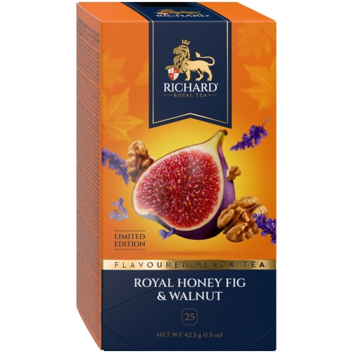 Чай Richard ROYAL limited edition HONEY FIG & WALNUT чёрный ароматизированный 25 саше × 1.7 г