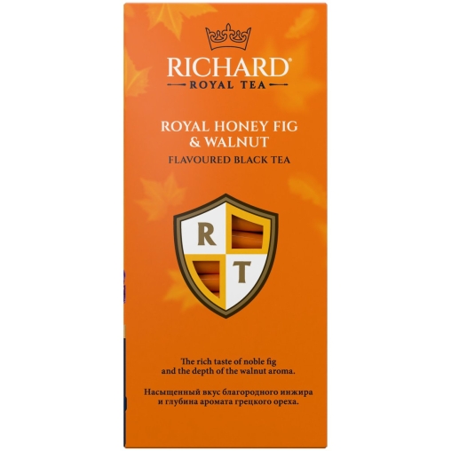 Чай Richard ROYAL limited edition HONEY FIG & WALNUT чёрный ароматизированный 25 саше × 1.7 г