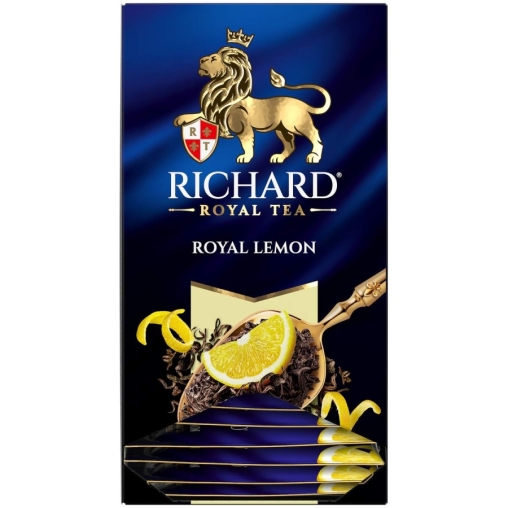Чай Richard Royal LEMON чёрный ароматизированный 25 саше × 1.7 г