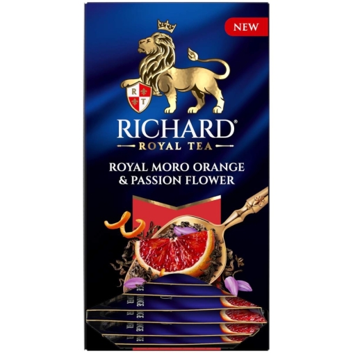 Чай Richard Royal MORO ORANGE & PASSION FLOWER чёрный аром. 25 саше × 1.7 г