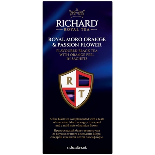 Чай Richard Royal MORO ORANGE & PASSION FLOWER чёрный аром. 25 саше × 1.7 г