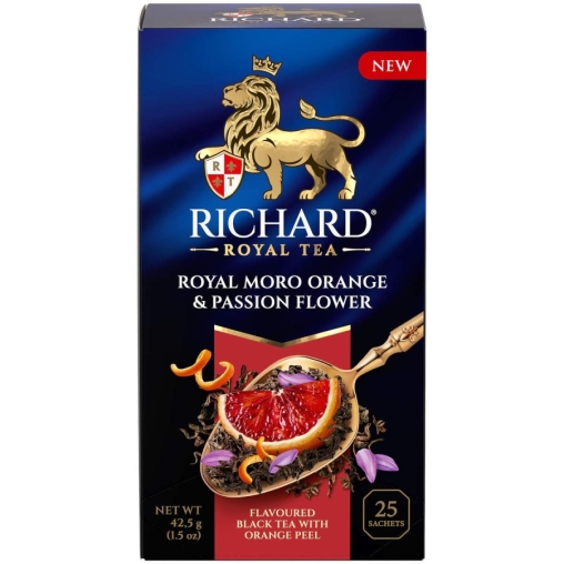 Чай Richard Royal MORO ORANGE & PASSION FLOWER чёрный аром. 25 саше × 1.7 г