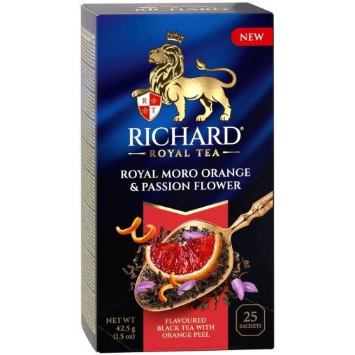 Чай Richard Royal MORO ORANGE & PASSION FLOWER чёрный аром. 25 саше × 1.7 г