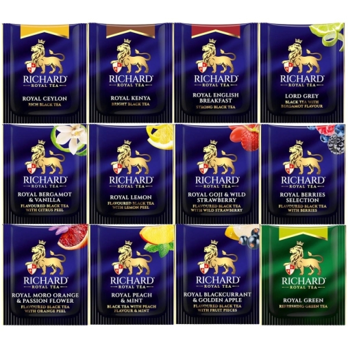 Чай Richard Royal Selection of Premium Teas ассорти 12 видов 72 саше