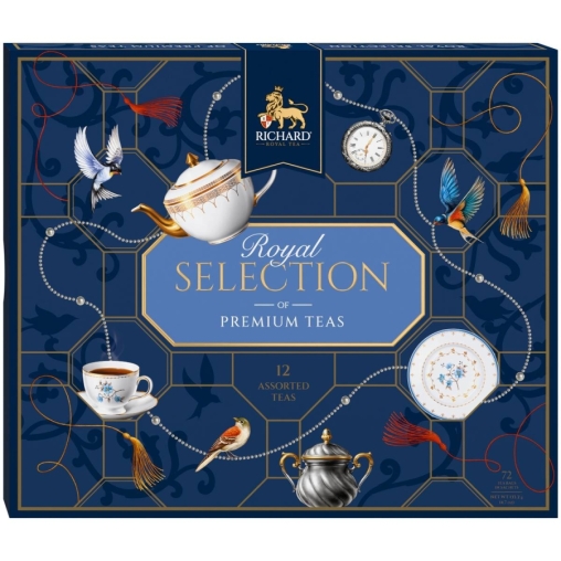 Чай Richard Royal Selection of Premium Teas ассорти 12 видов 72 саше