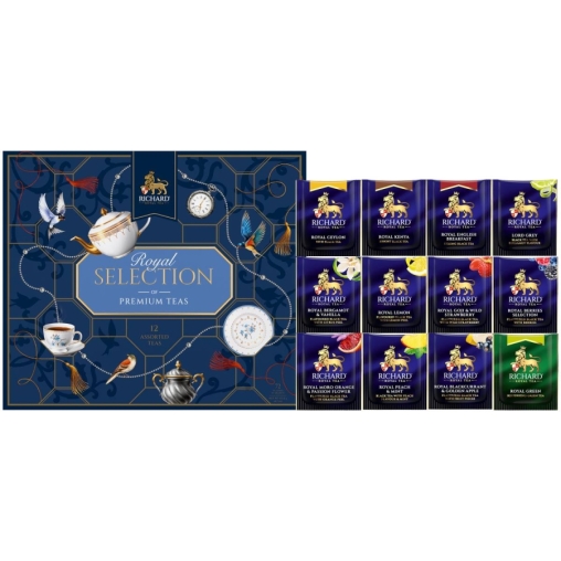 Чай Richard Royal Selection of Premium Teas ассорти 12 видов 72 саше