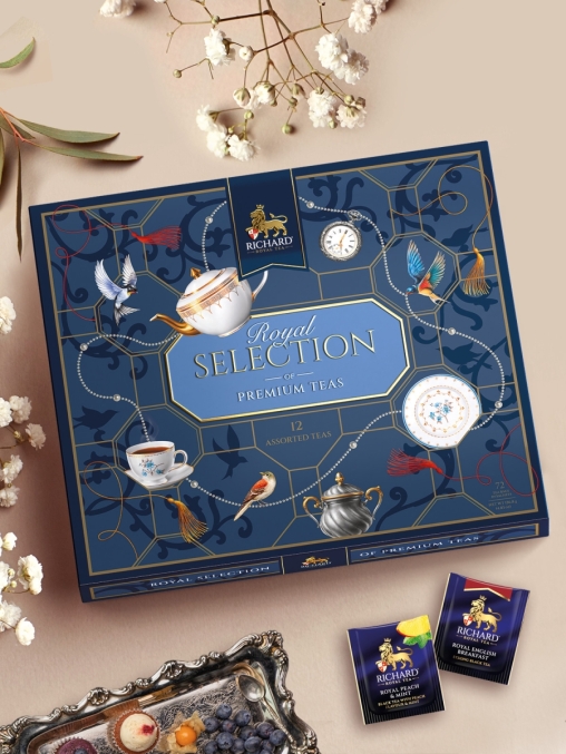Чай Richard Royal Selection of Premium Teas ассорти 12 видов 72 саше