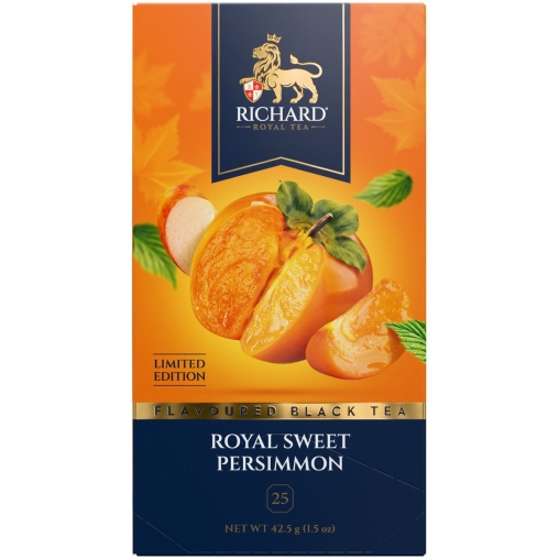 Чай Richard limited edition Royal SWEET PERSIMMON чёрный ароматизированный 25 саше × 1.7 г