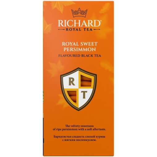 Чай Richard limited edition Royal SWEET PERSIMMON чёрный ароматизированный 25 саше × 1.7 г
