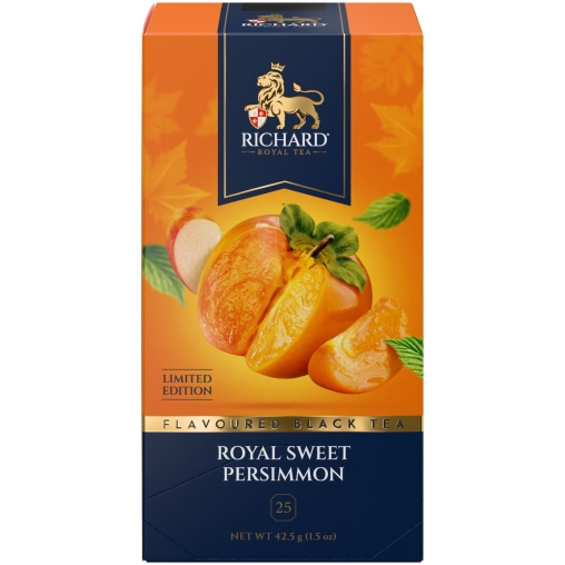 Чай Richard limited edition Royal SWEET PERSIMMON чёрный ароматизированный 25 саше × 1.7 г