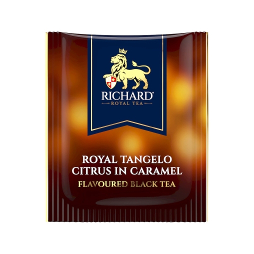 Чай Richard limited edition Royal TANGELO CITRUS IN CARAMEL чёрный ароматизированный 25 саше × 1.7 г