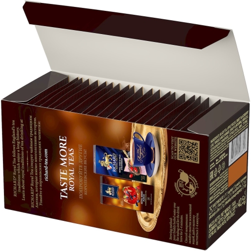 Чай Richard limited edition Royal TANGELO CITRUS IN CARAMEL чёрный ароматизированный 25 саше × 1.7 г
