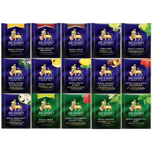 Подарочный чай Richard Royal Tea Collection 15 видов 120 саше
