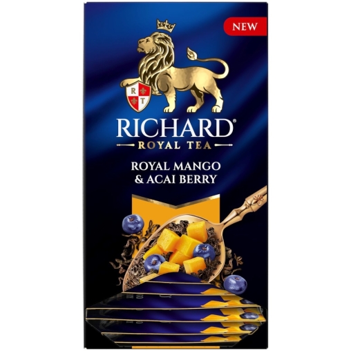Чай Richard Royal Mango & Acai berry чёрный аромат. 25 саше × 1.7 г