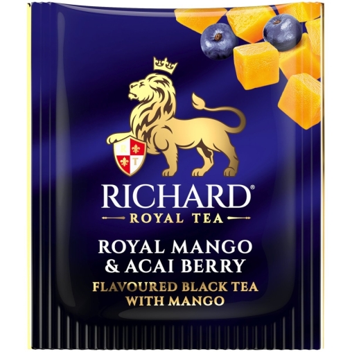 Чай Richard Royal Mango & Acai berry чёрный аромат. 25 саше × 1.7 г