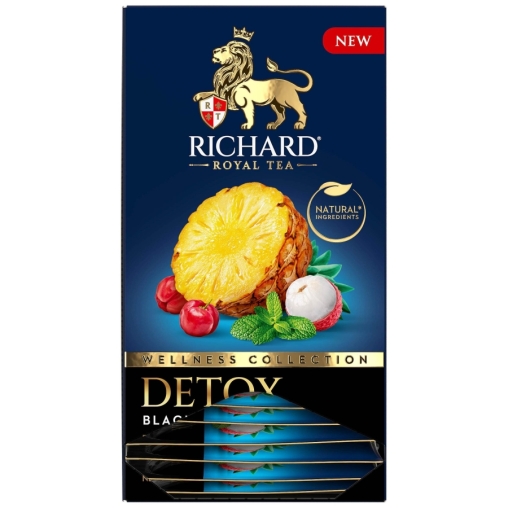 Чай Richard DETOX черный аромат. 20 саше × 1.7 г