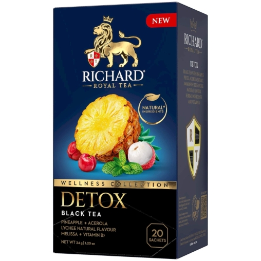 Чай Richard DETOX черный аромат. 20 саше × 1.7 г