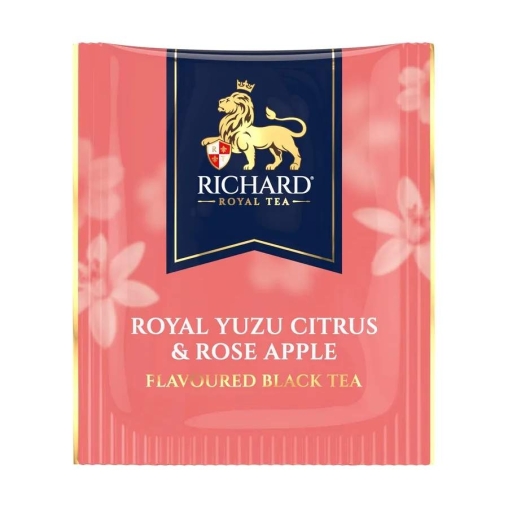 Чай Richard Royal YUZU CITRUS & ROSE APPLE чёрный ароматизированный 25 саше × 1.7 г