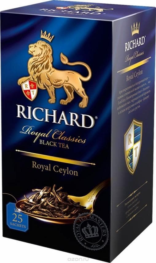 Чай черный Richard Royal Ceylon 25 саше х 2г