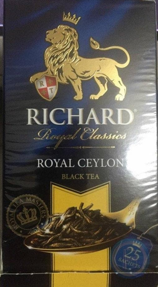 Чай черный Richard Royal Ceylon 25 саше × 2г