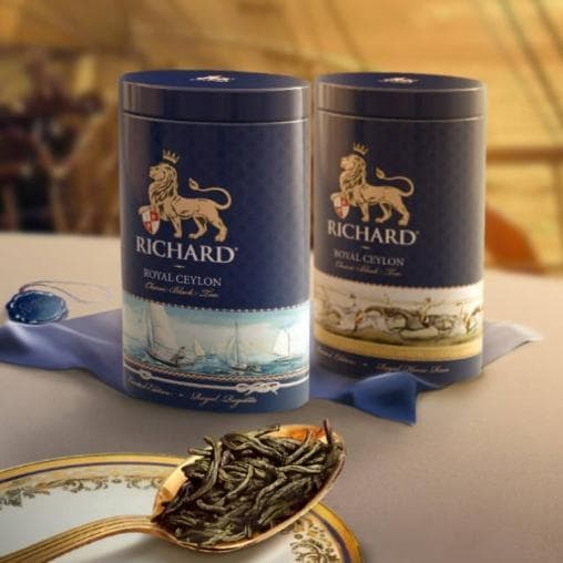 Подарочный чай Richard Royal Ceylon черн.листовой 80 г банка