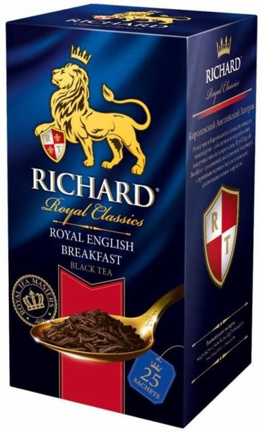 Чай черный Richard Royal English Breakfast 25 саше х 2г