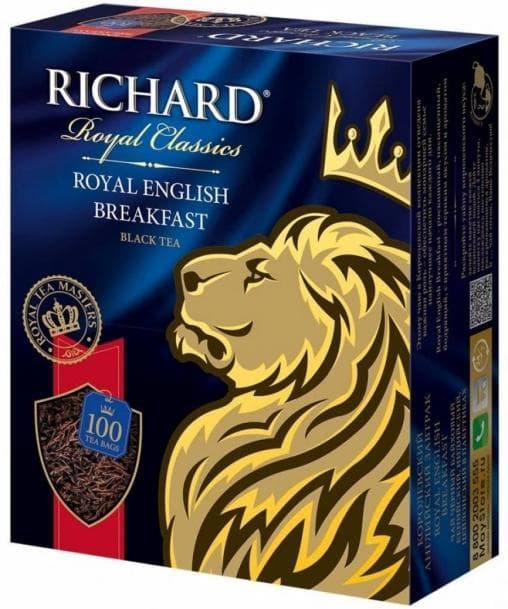 Чай черный Richard Royal English Breakfast 100 пак. × 2г