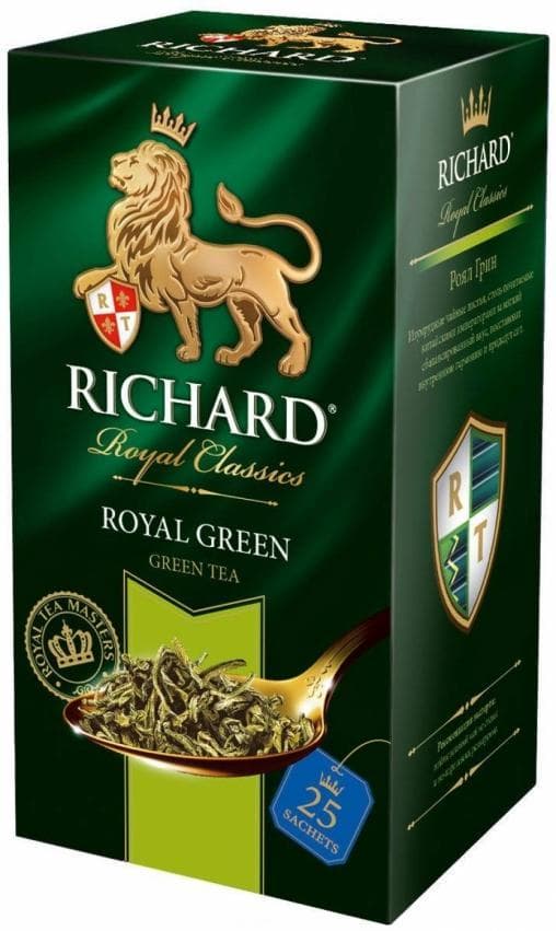 Чай зеленый Richard Royal Green 25 саше х 2г