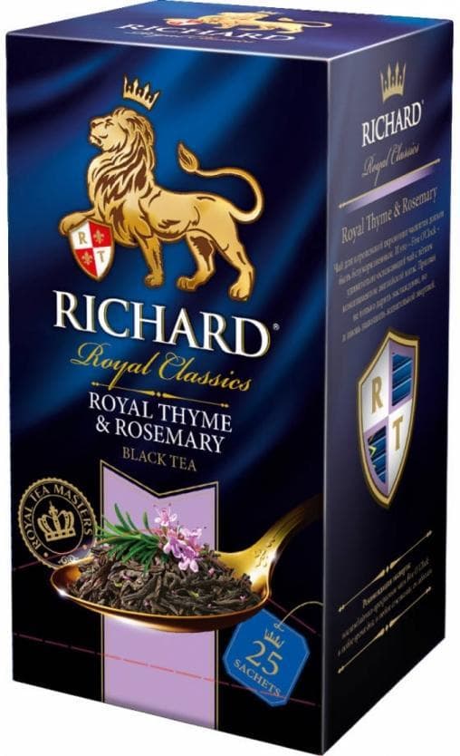 Чай черный Richard Royal Thyme & Rosemary аром. 25 саше × 2 г