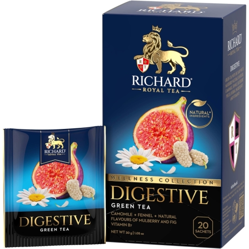 Чай Richard DIGESTIVE зеленый аромат. 20 саше × 1.5 г