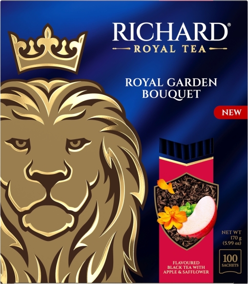 Чай Richard Royal GARDEN BOUQUET чёрный ароматизированный 100 саше × 1.7 г Чай Richard Royal GARDEN BOUQUET чёрный ароматизированный 100 саше × 1.7 г