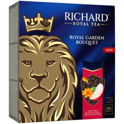 Чай Richard Royal GARDEN BOUQUET чёрный ароматизированный 100 саше × 1.7 г