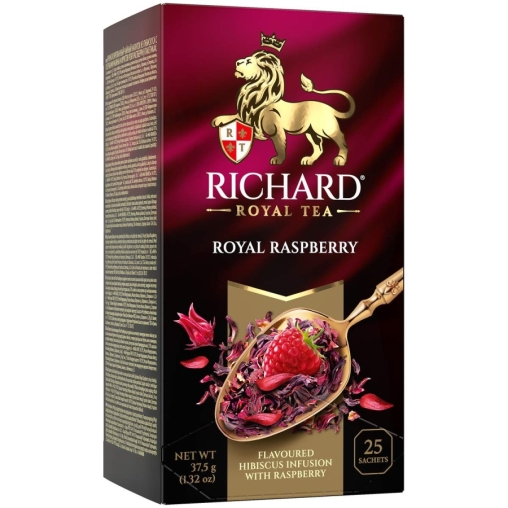 Чай Richard Royal Raspberry МАЛИНА цветочный ароматизированный 25 саше × 1.5 г